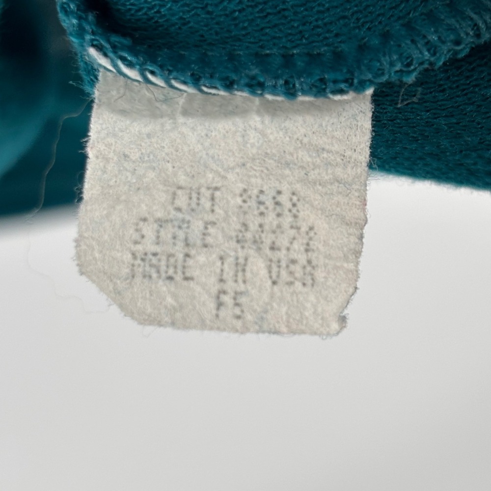 Patagonia Capilene Quarter Zip Pullover Teal Green Vintage 90s Made in USA 44272 - Picture 4 of 6